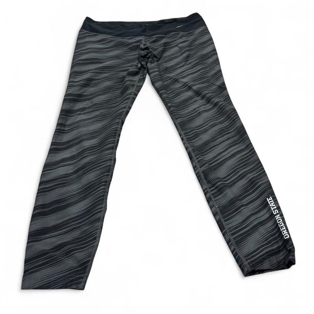 Nike Women's Black and Grey Leggings